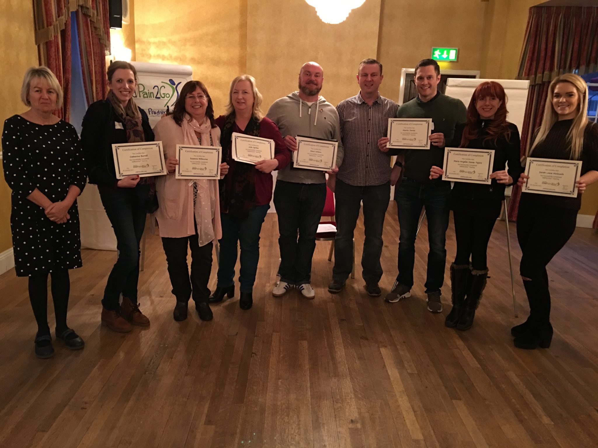 Old Pain 2 Go Certificates Award