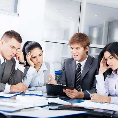 Team stuck in a meeting